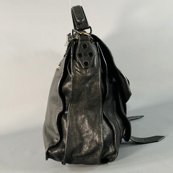PROENZA SCHOULER PS1 Medium Black Leather Satchel Handbag - Picture 2 of 14